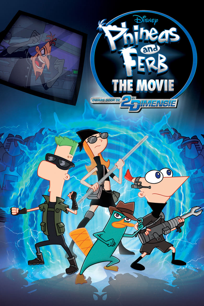 دانلود انیمیشن Phineas and Ferb the Movie: Across the 2nd Dimension 2011 فینیس و فرب: گذر از بعد دوم